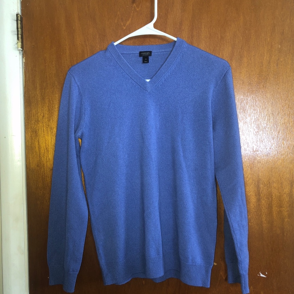 Crewcuts Boys Blue Cashmere Sweater - Size 14